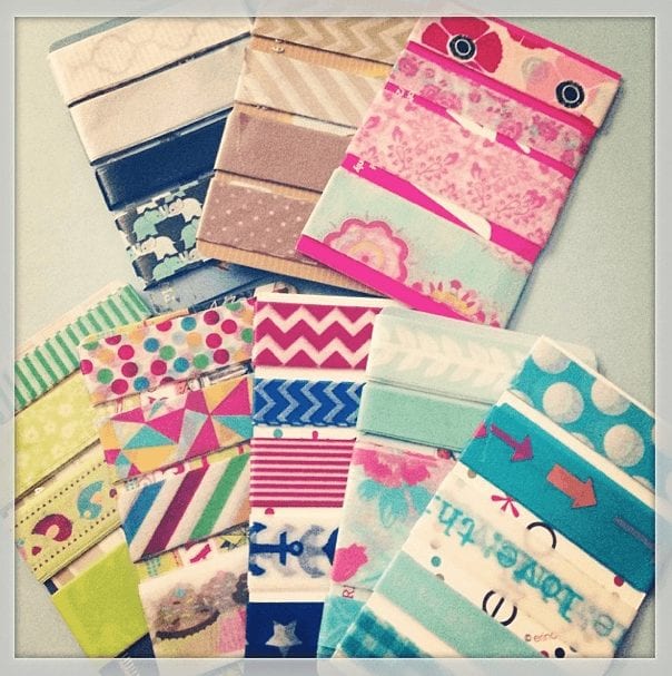 How to Make Washi Card Samples