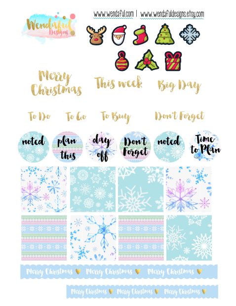 The Best Christmas Planner Stickers