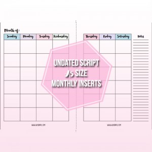 Yearly Dated Week On 2 Page Printed Planner Inserts– Planner Press