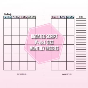 Yearly Dated Week On 2 Page Printed Planner Inserts– Planner Press