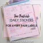 Free Daily Stickers – Avery 5428 Template