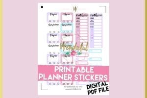 blog post tracker planner stickers