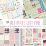 The Ultimate List for Beautiful Free Printable Planner Stickers