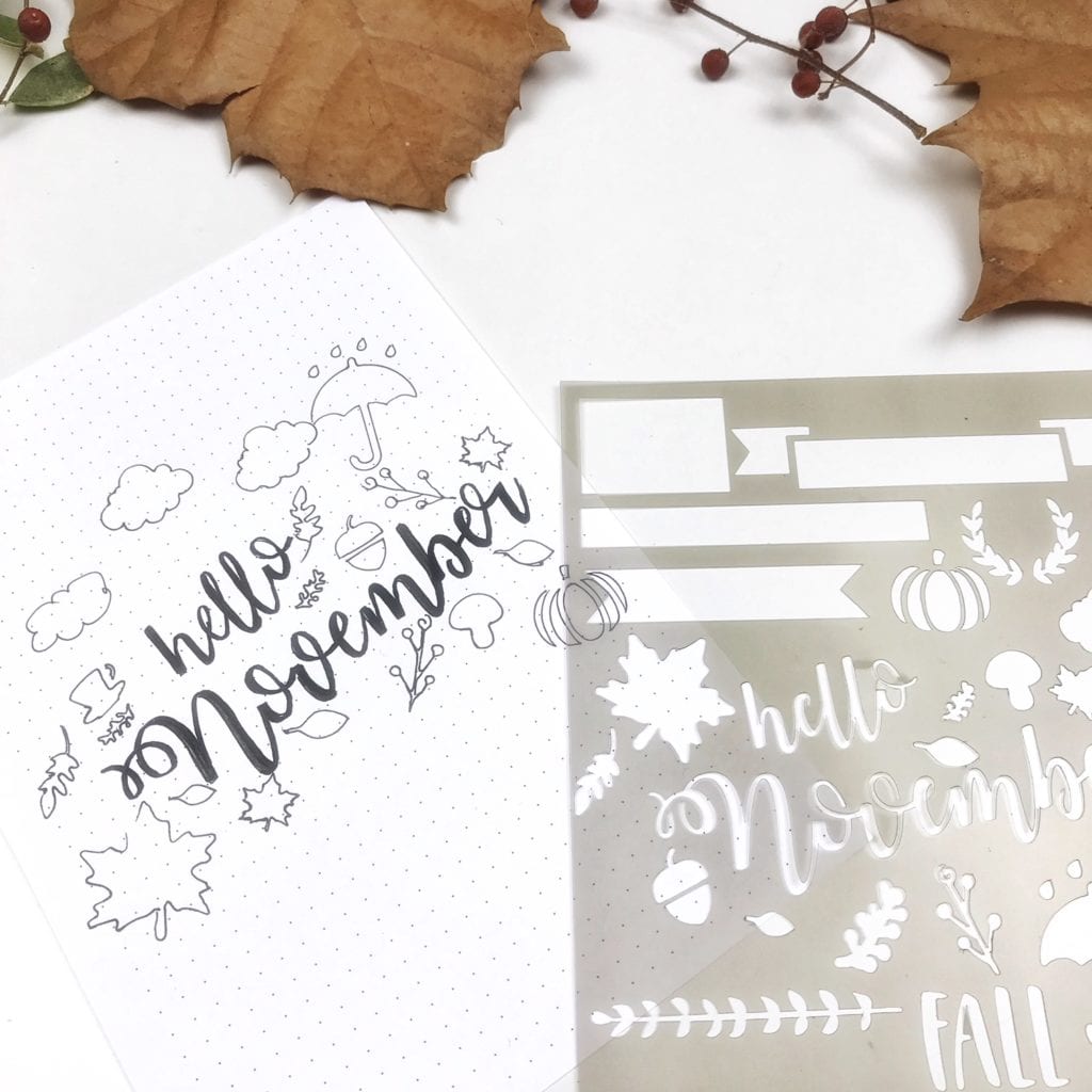 Fun Stencil Sheets to Prettify Your Planner & Bullet Journal