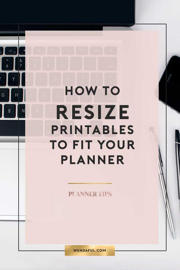 Planner Size Guide - Wendaful Planning