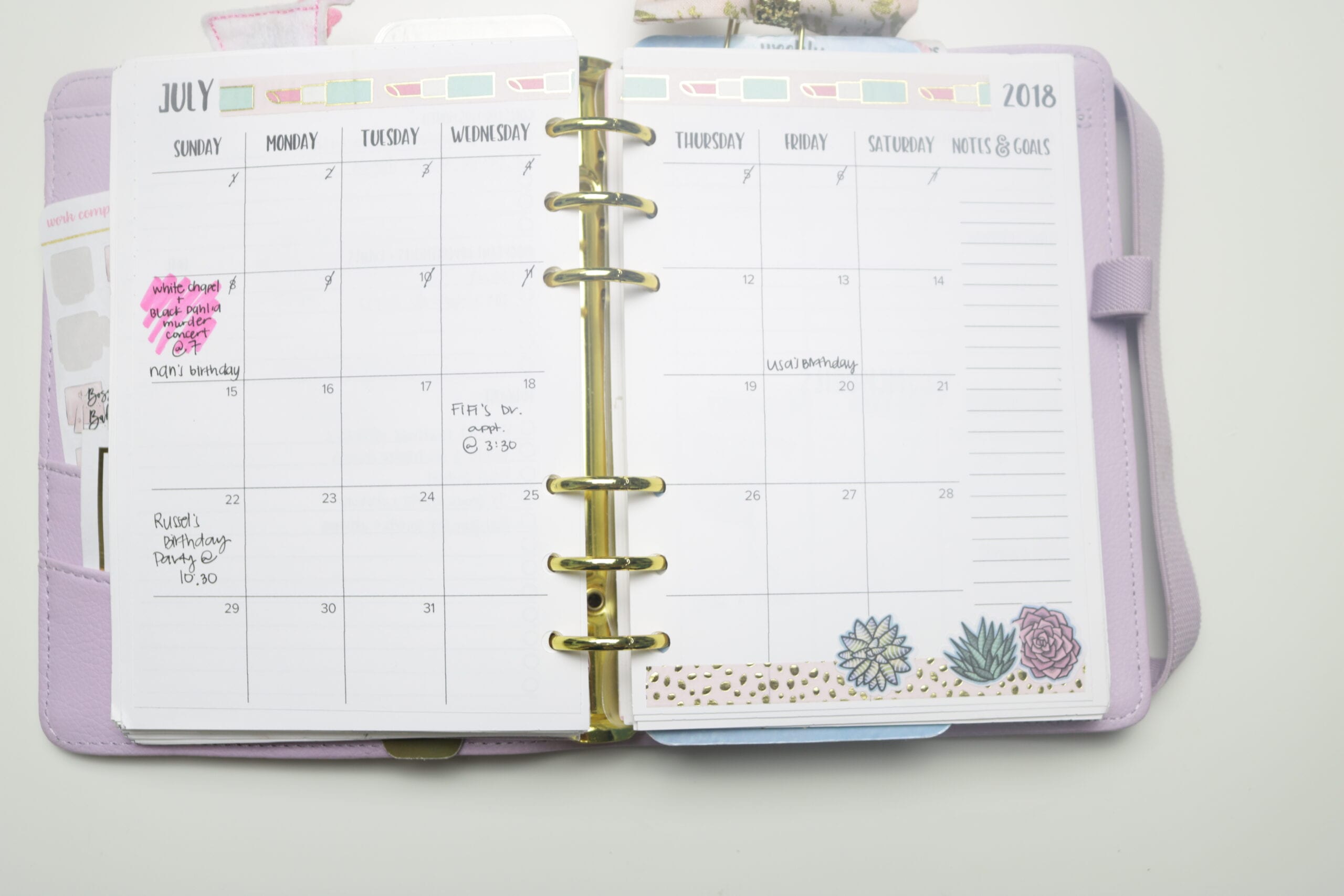 A5 Bullet Journal Style Weekly Spread Planner Inserts Printable