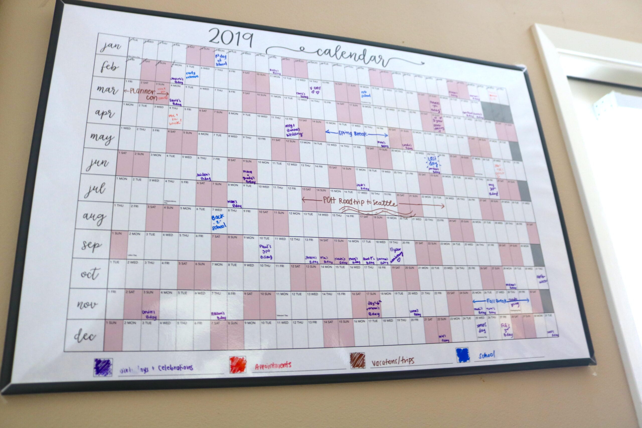 How To Make Your Own 5 Wall Calendar Wendaful Planning