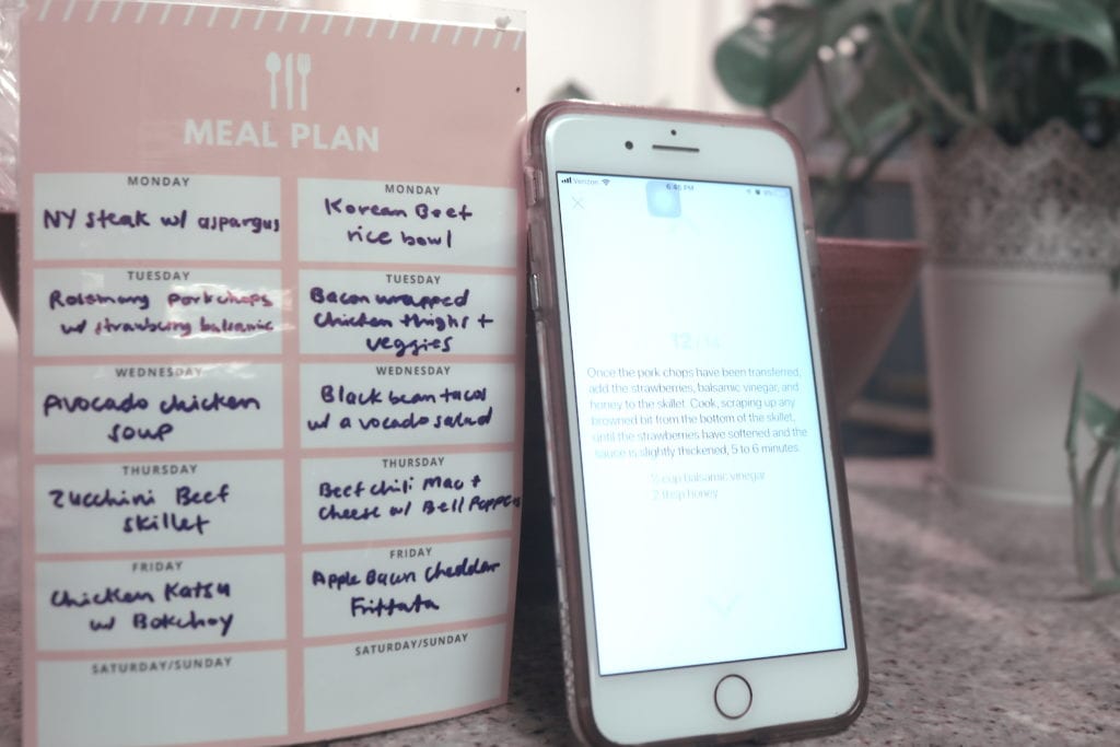 Meal Plan Schedule