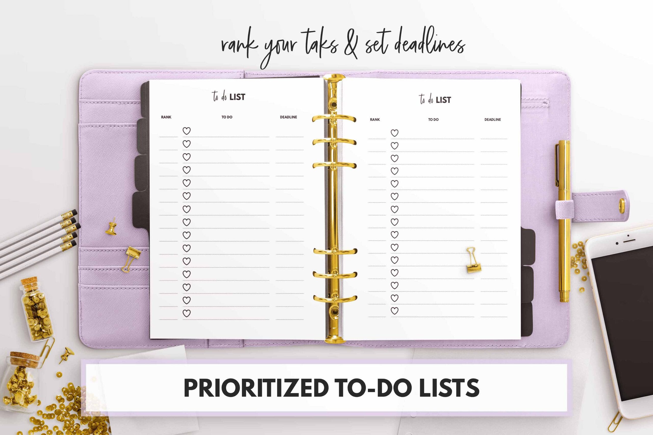 free prioritized to-do list printable