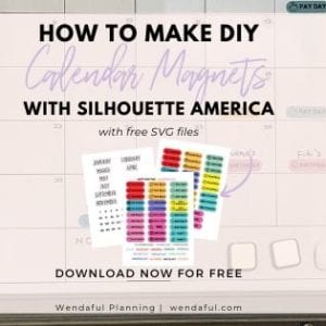 Wendaful Printable Inserts | Planner Refills