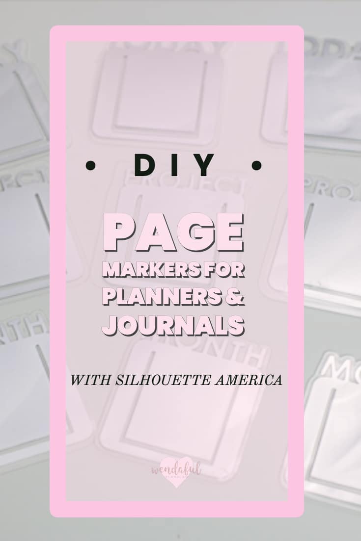 DIY Page Markers for Planners & Journals with Silhouette America