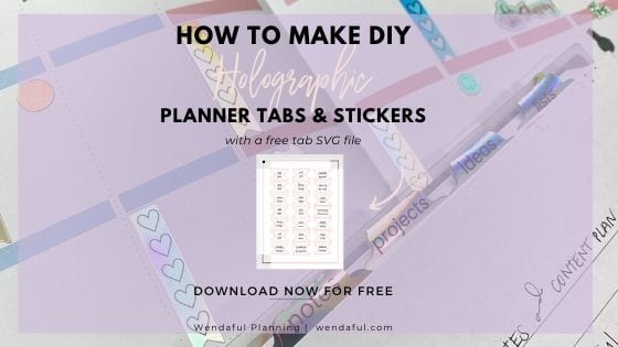 Planner Size Guide - Wendaful Planning