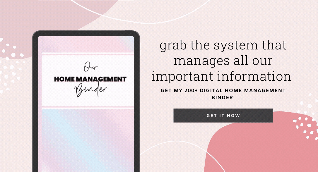 Digital Home Management Binder System Wendaful Planning