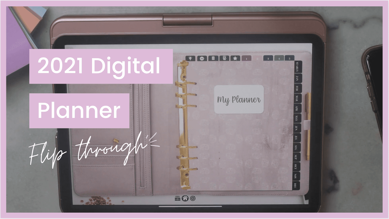 2021 digital planner flip through