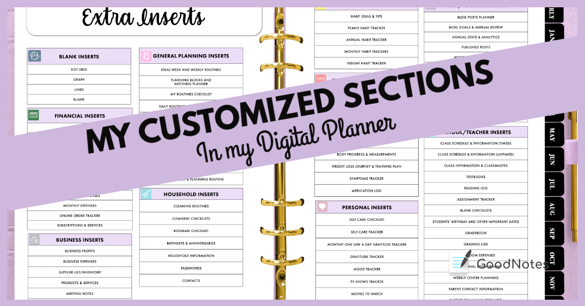 How do I make a customizable digital planner?