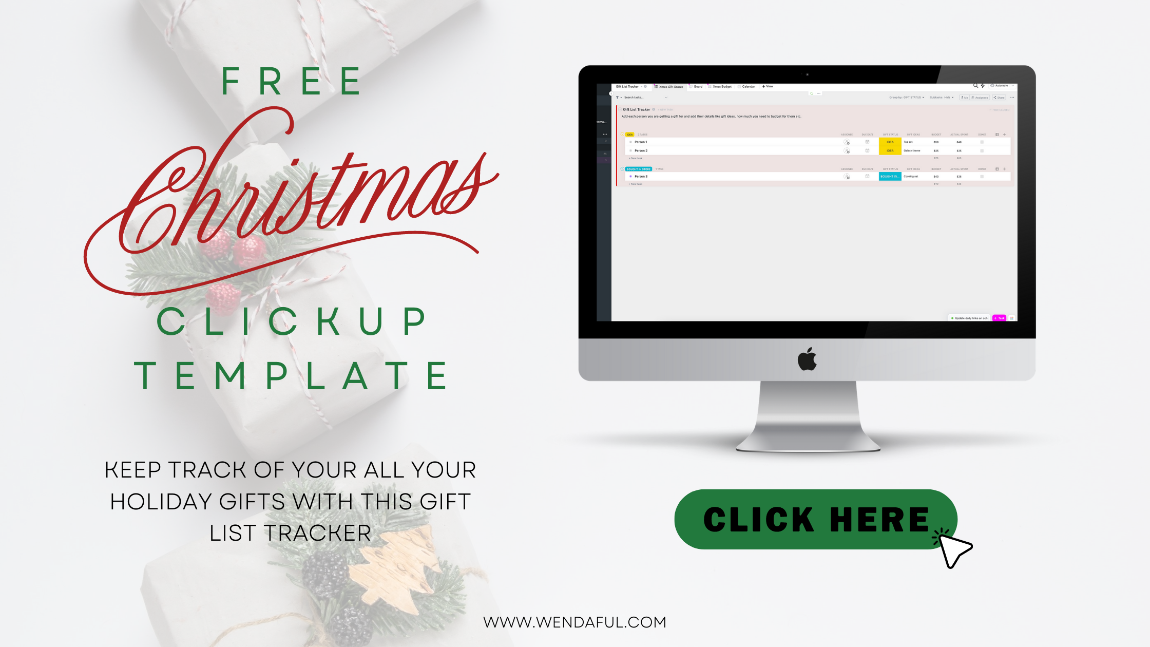 How to Stay on Top of Your Christmas Gift Lists with ClickUp Templates