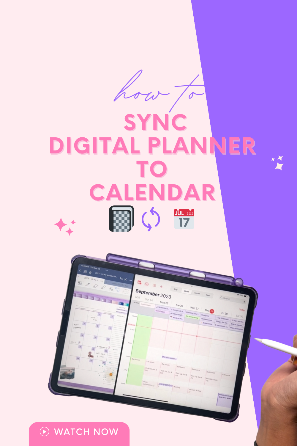 how to sync digital planner to calendar