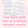 Wendaful Printable Inserts | Planner Refills