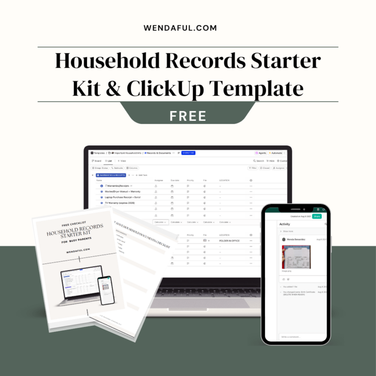 Wendaful Printable Inserts | Planner Refills