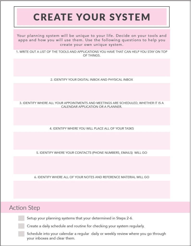 How To Create Your Planning System - Wendaful Planning